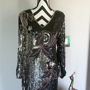 Sequined Size Large Dress